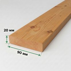 Планкен прямой Сорт АВ;прямой 20*90*3000