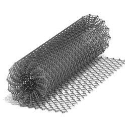 Фото 1 - Сетка рабица стальная (черная) 1,5*10 м. Яч 50*50 Проволока 1.8 мм