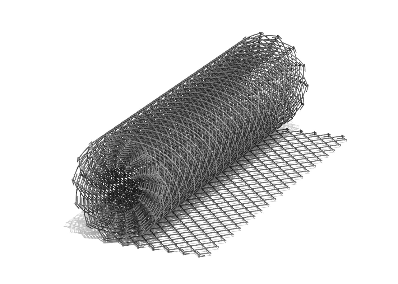 Фото 10 - Сетка рабица стальная (черная) 1,5*10 м. Яч 50*50 Проволока 1.8 мм