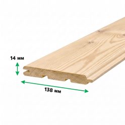 Вагонка штиль из лиственницы Сорт А 14*138*3000