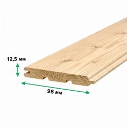 Вагонка штиль из лиственницы Сорт АВ 12.5*98*2000