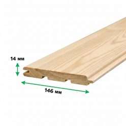 Вагонка штиль из лиственницы Сорт Экстра 14*146*2500